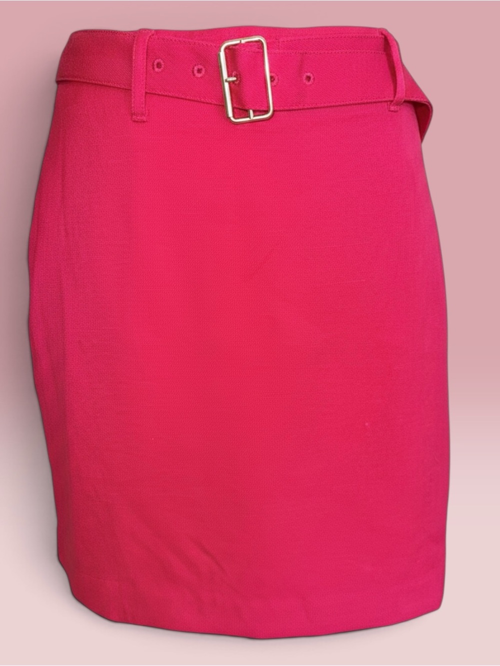 Express Red Belted Mini Skirt